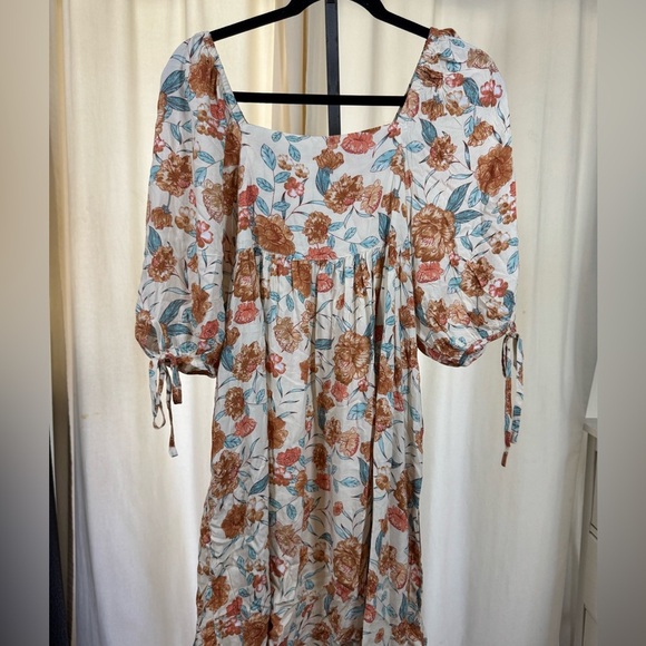 MB Curated by Accent Prone Floral Dress - Boho Peasant Style - Picture 3 of 10